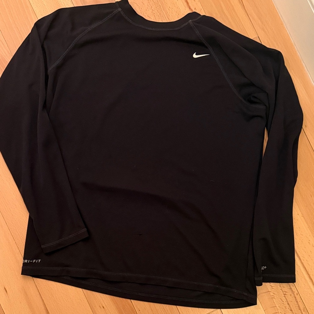 Nike Men's Black Long Sleeve Dri-FIT Tee